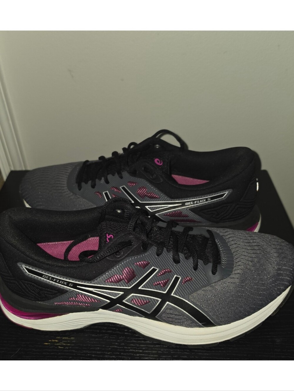 ASICS Gel‑Flux 5 Running Shoes Women’s 9.5 Gray Purple EUC